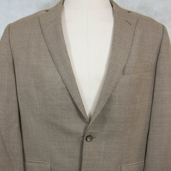 NEW $548 Brooks Brothers Madison Lightweight Reda Wool Lite Brown Sport Coat 42L